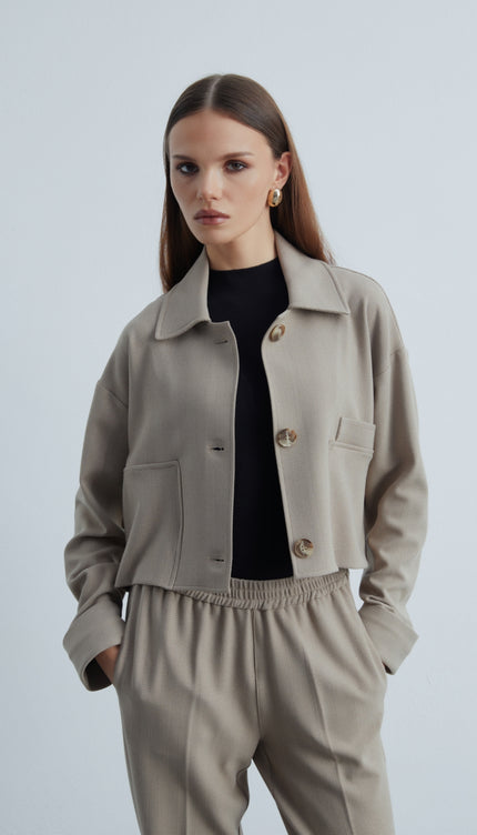 Timeless Beli Lastikli Boru Paça Dokulu Pantolon