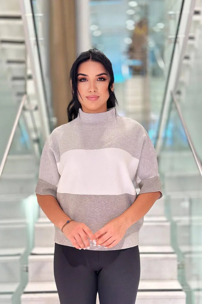 Yarım Balıkçı Yaka Triko Kazak