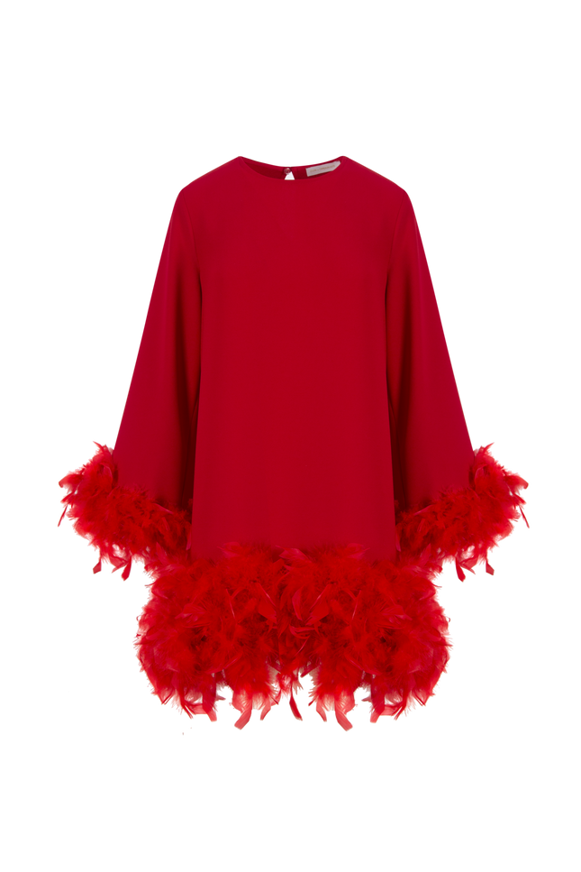 Zo Kaz Tüylü Elbise