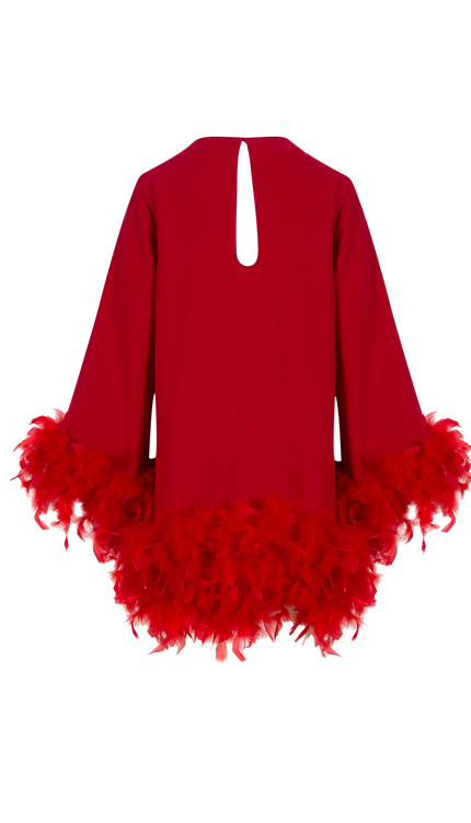 Zo Kaz Tüylü Elbise