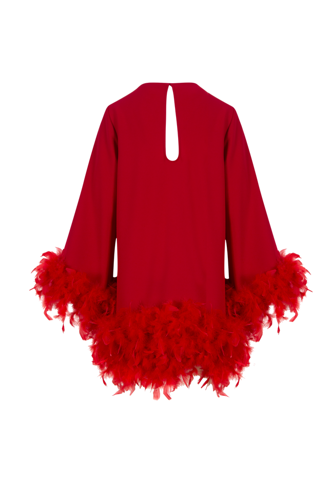 Zo Kaz Tüylü Elbise