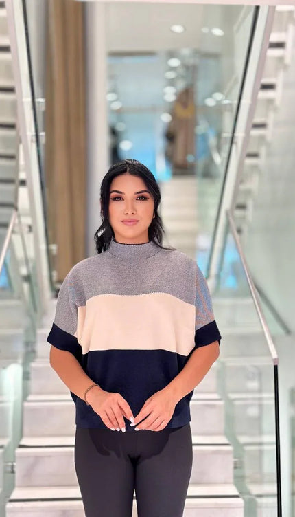 Yarım Balıkçı Yaka Triko Kazak