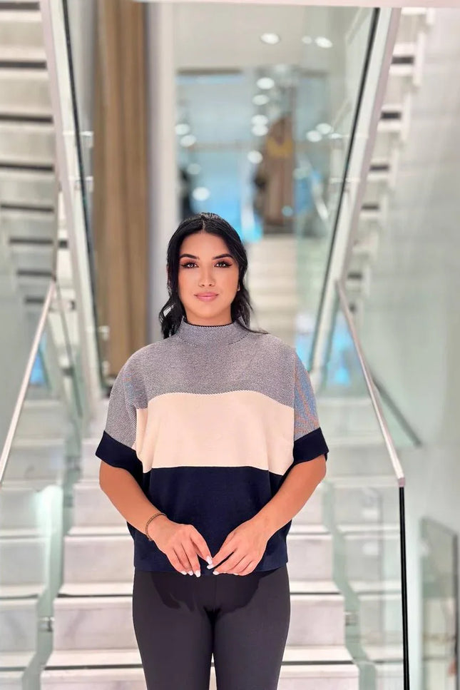 Yarım Balıkçı Yaka Triko Kazak