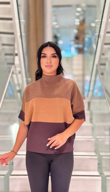 Yarım Balıkçı Yaka Triko Kazak