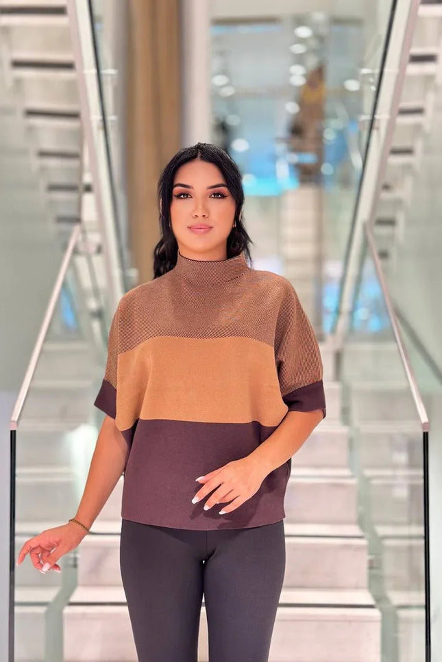 Yarım Balıkçı Yaka Triko Kazak