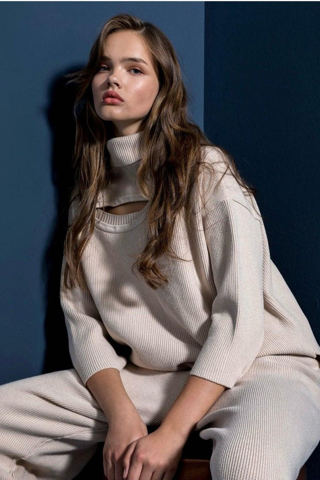 PENCERE DETAYLI TRİKO - Mona Zyp