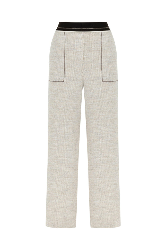 LASTİKLİ TRİKO PANTOLON - Mona Zyp