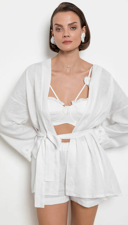 Dantela Kaftan Kısa