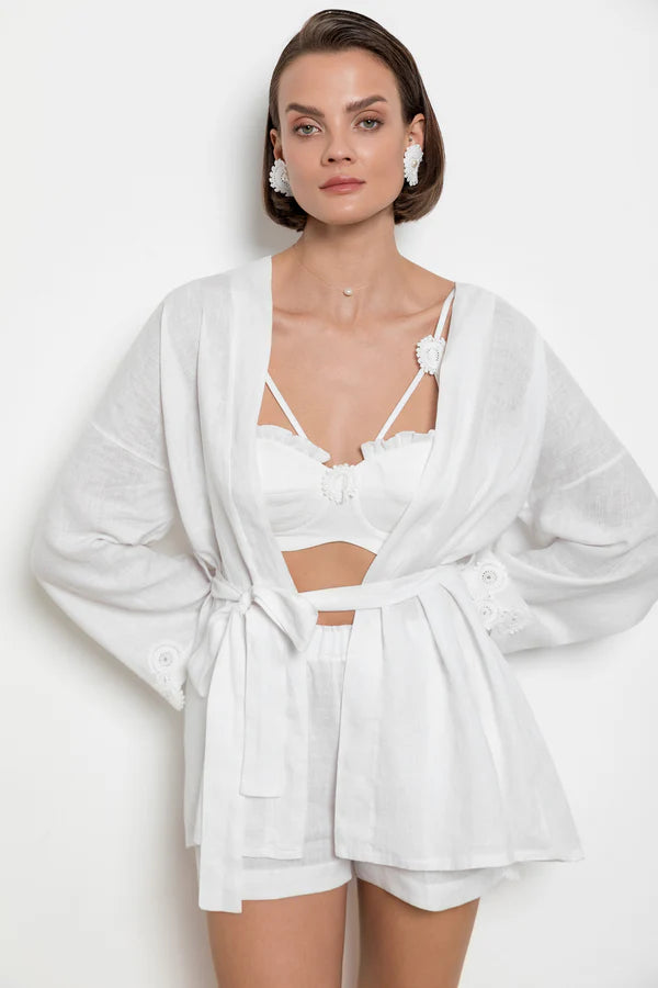 Dantela Kaftan Kısa