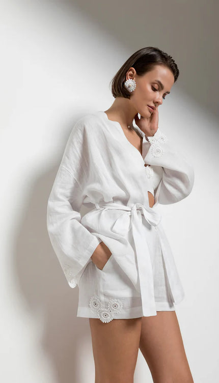 Dantela Kaftan Kısa