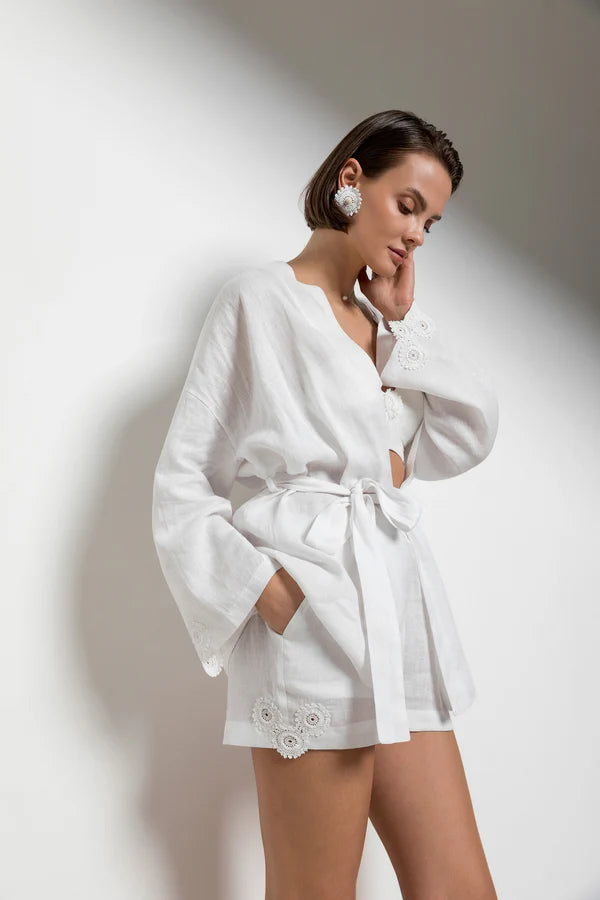 Dantela Kaftan Kısa