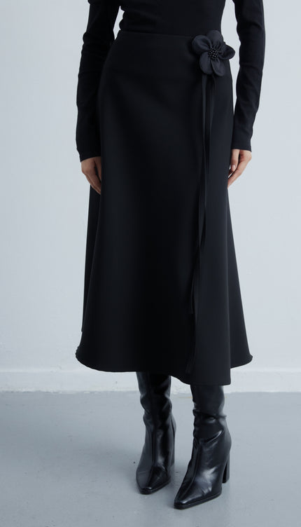 The Classic Gül Detaylı Etek