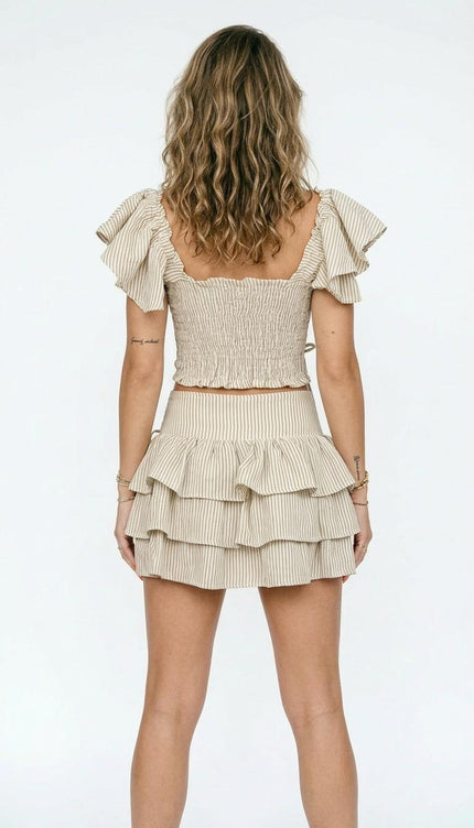 Echo Crop & Mini Skirt