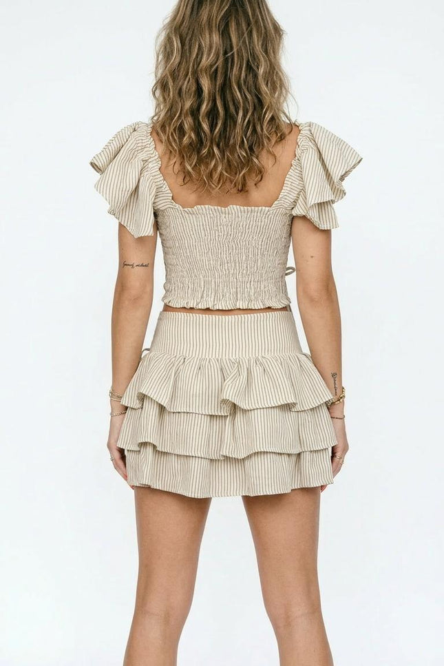 Echo Crop & Mini Skirt