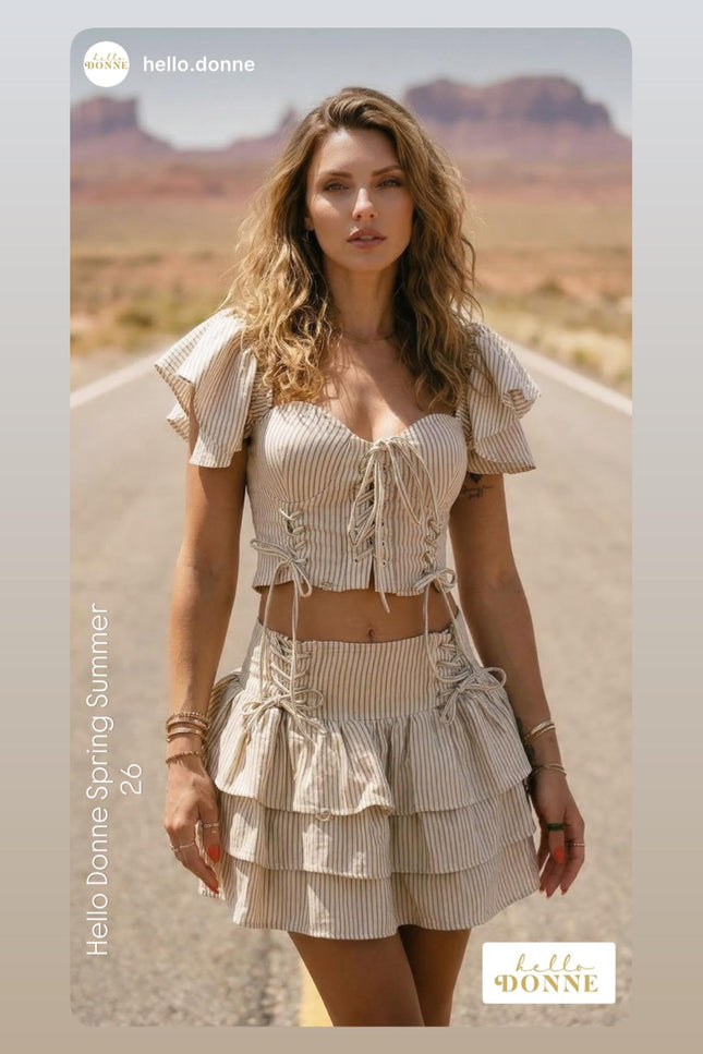 Echo Crop & Mini Skirt