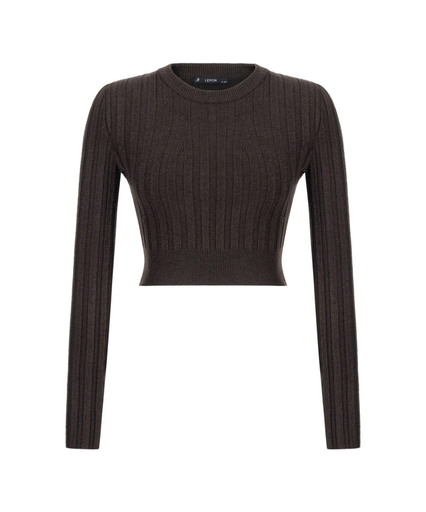 071284 CREW NECK CROPPED KNIT - Mona Zyp