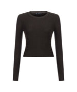 Galeri görüntüleyicisine resmi yükle, 071298 CREW NECK KNIT CROP TOP - Mona Zyp
