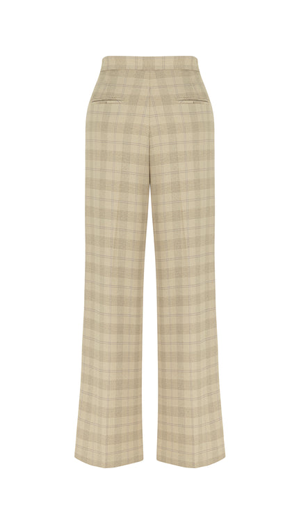 Daysee Regular Fit Standart Boy Geniş Paça Bej Renk Kadın Pantolon