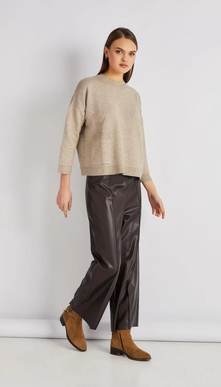 BOL PAÇA DERİ KAPRİ - Mona Zyp