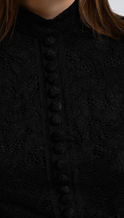Lace Dress Siyah Elbise