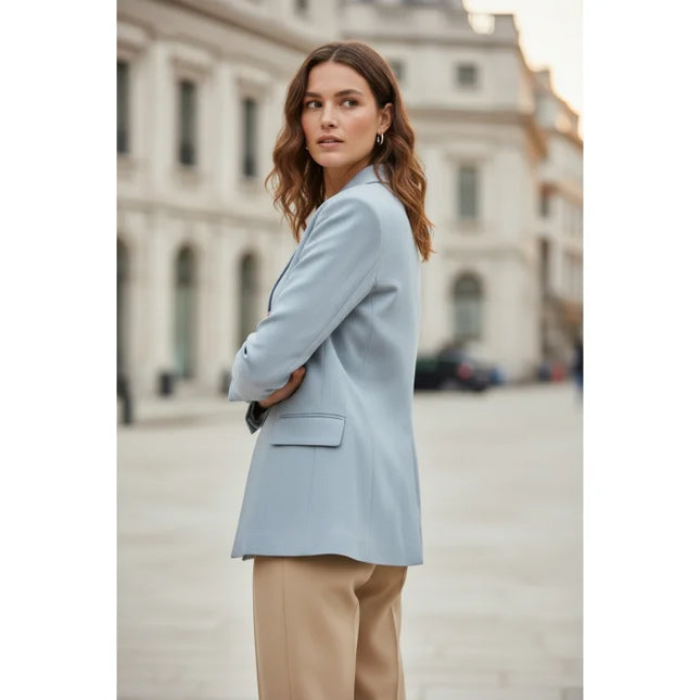 The Azurra - Linen Blazer Ceket